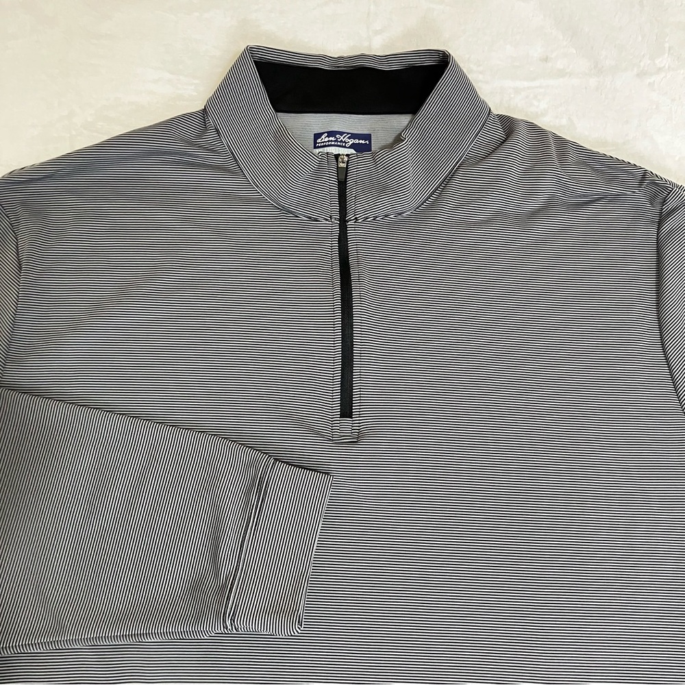 ⛳️NWT Ben Hogan Performance Men’s 1/4 Zip Gray Pullover-Golf Black & Gray- 3XL